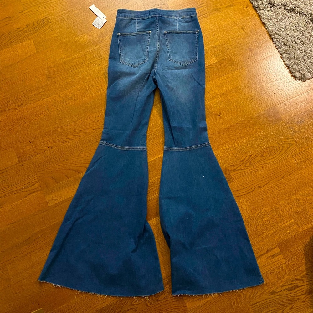 Free people bellbottom high waisted jeans